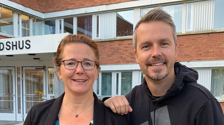 Eslövs kommuns HR-chef Anna Nordén och HR-strateg Fredrik Dahl.