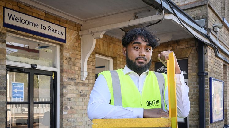 Jahead Hussain at Sandy station, ready to assist