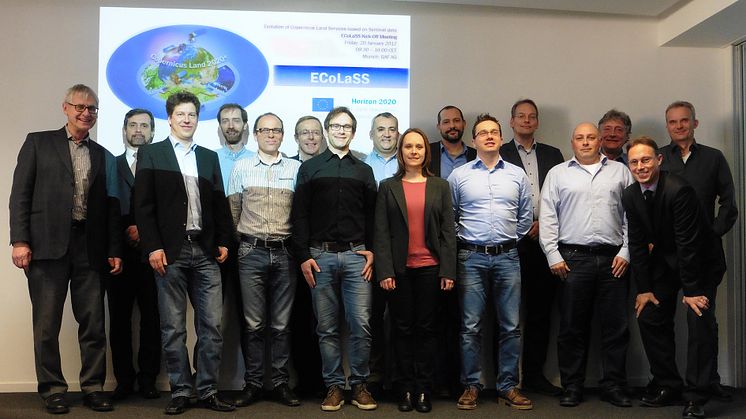 The ECoLaSS project team at the Kick-Off Meeting, Munich (© M. Probeck, GAF)