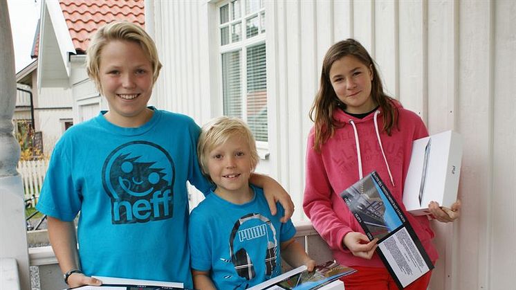 Hugo, Otto och Filippa vann NCC:s Minecraft-tävling i Sigtuna