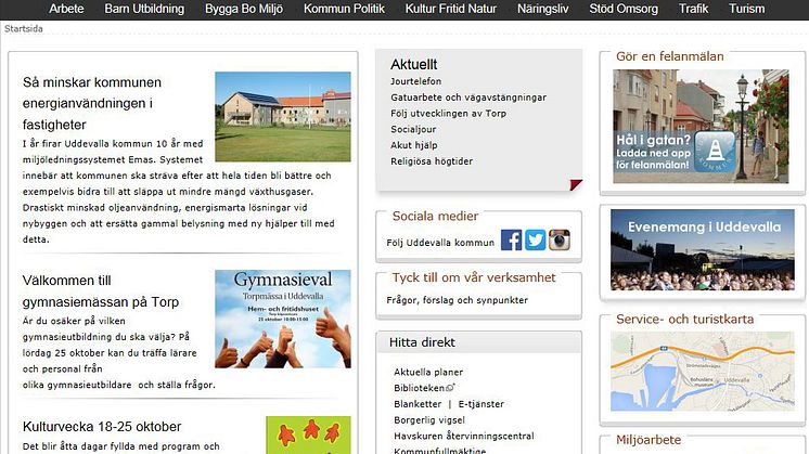 Uddevalla bäst i landet på webbinformation - för tredje året i rad