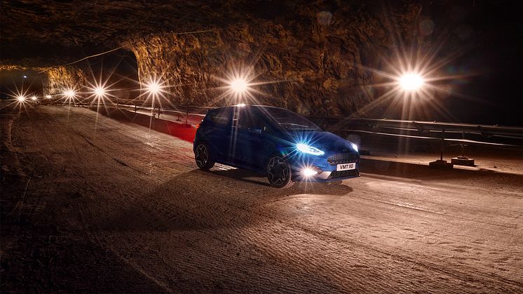 Ny Ford Fiesta ST i en af Europas største saltminer