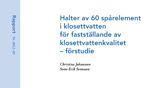 SVU-rapport 2012-05: Halter av 60 spårelement i klosettvatten för fastställande av klosettvattenkvalitet – förstudie