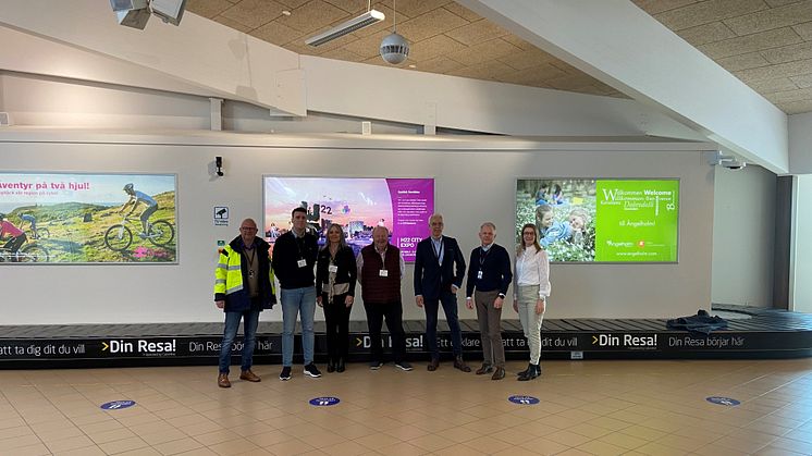 Besök från Centerpartiet på Ängelholm Helsingborg Airport