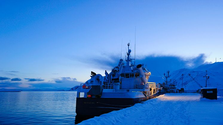 Tråler ved kai - trawler at shore