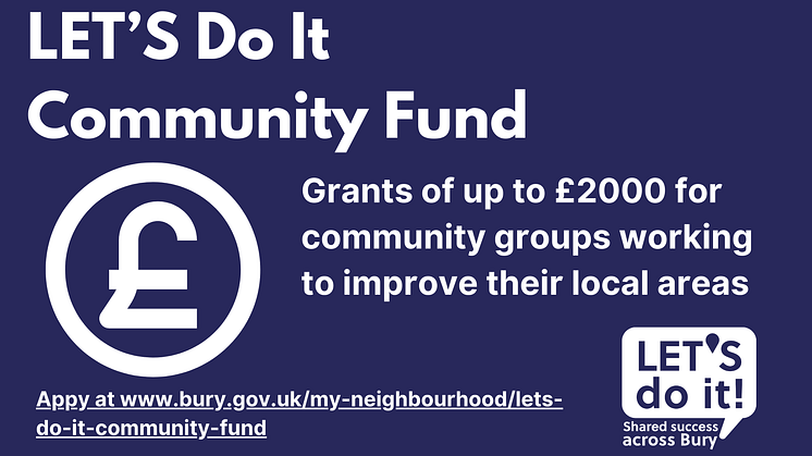 Grants available to improve our neighbourhoods