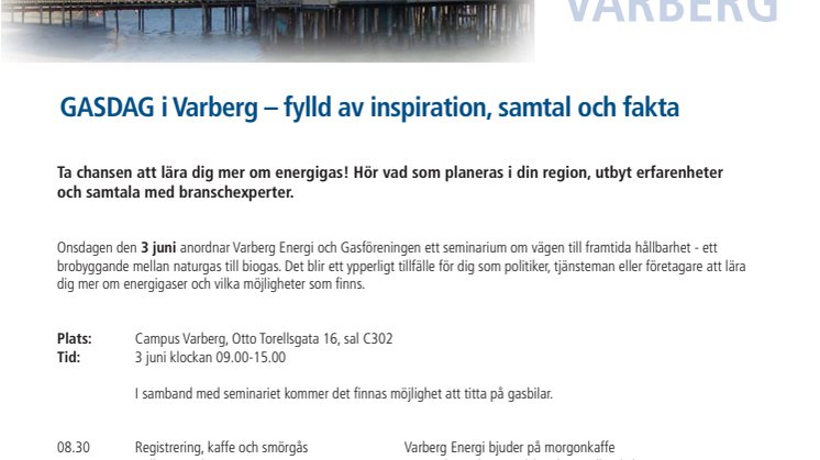 GASDAG i Varberg – fylld av inspiration, samtal och fakta