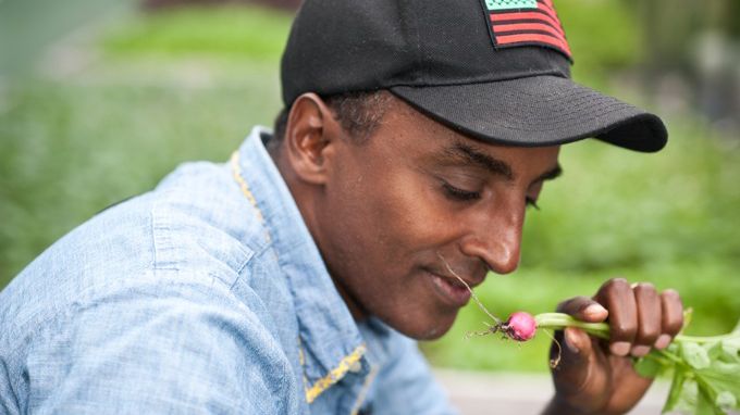 Marcus Samuelsson i Clarion Hotel Posts Urban Garden