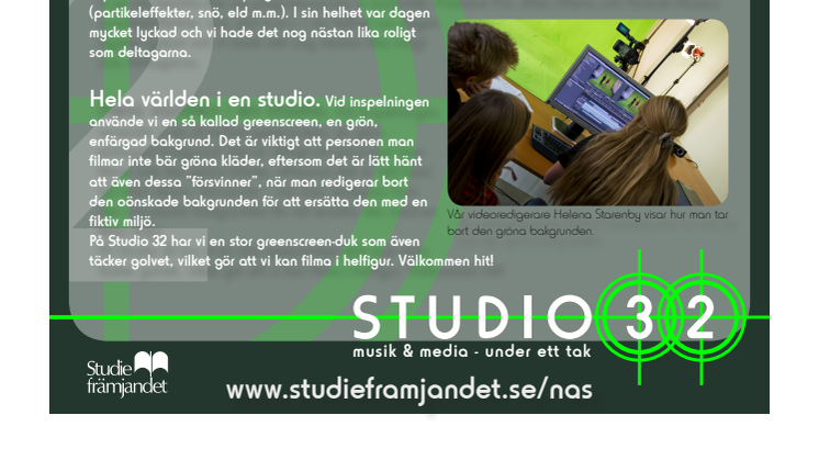 Workshop i greenscreen på Filmstadens Dag