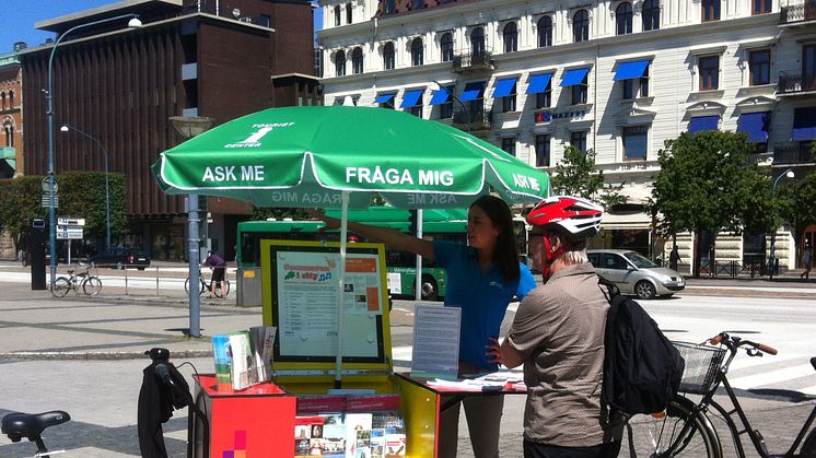 Infopoints i Helsingborg ger service till besökare