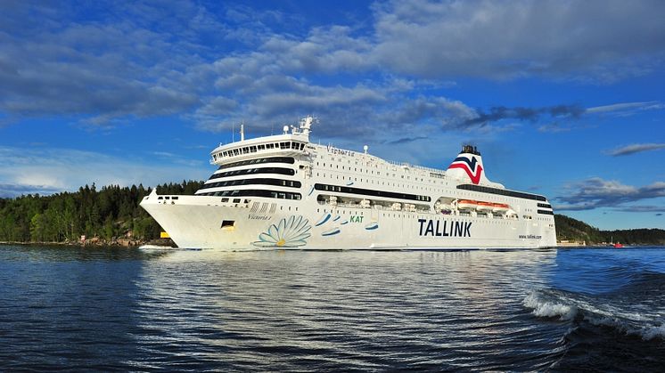 Die Victoria I auf dem Weg von Tallinn nach Stockholm