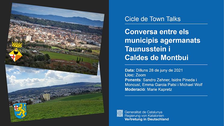 Invitació a la conversa virtual entre els municipis agermanats Taunusstein i Caldes de Montbui