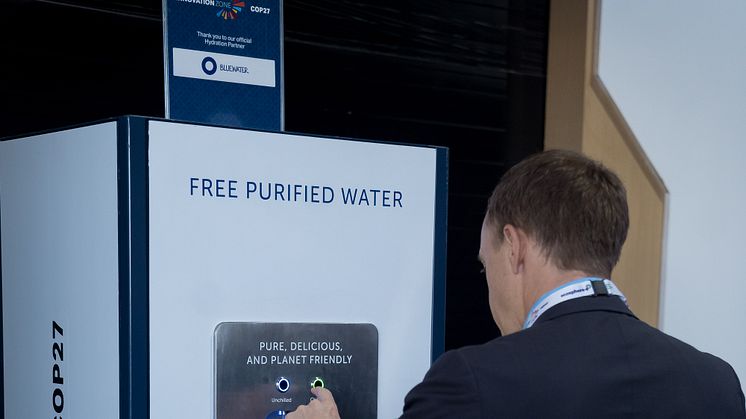 Bluewater dispensing station at COP27
