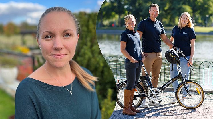 Marie Pellas är projektledare inom hållbar mobilitet på Energikontoret i Mälardalen. Foto: Hanna Maxstad.