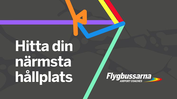 Flygbussarnas nya digitala tjänst - hitta närmsta hållplats