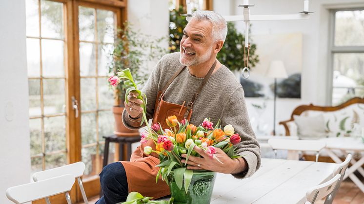 Ernst må bra tips: Kör ner näsan i tulpaner, ta dig tid och njut av den naturliga doften. Foto: Cecilia Möller Kirchsteiger