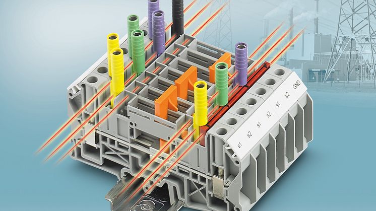 Flexible and safe wiring of measuring transducers