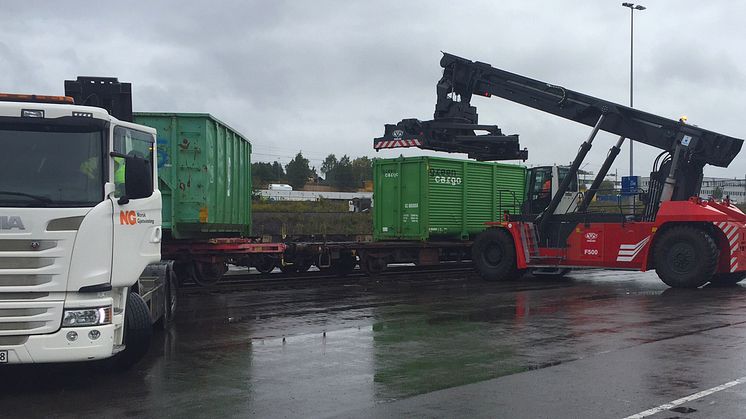 Norsk Gjenvinning och Green Cargo, lastning