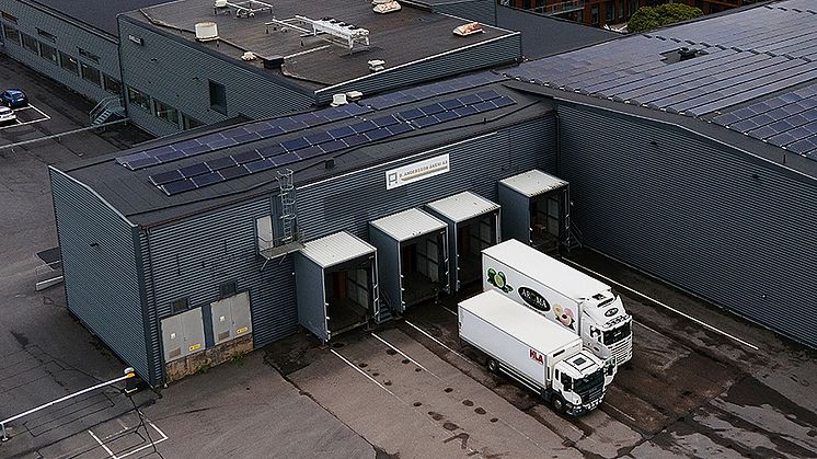 Klimat-Transports nya terminal i Göteborg.