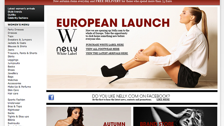 Nelly.com – nu tillgängligt i hela EU