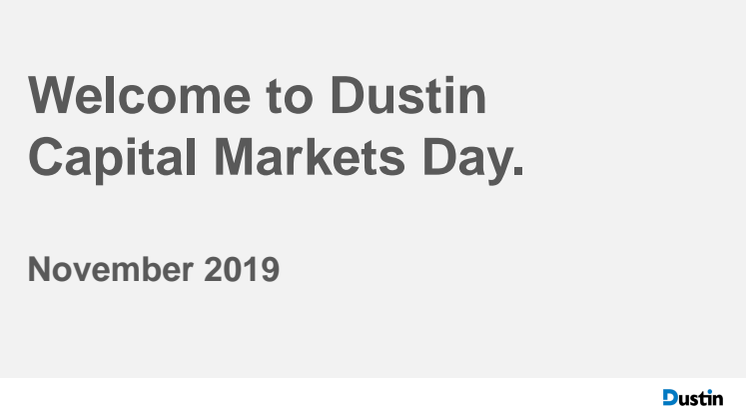 Capital Markets Day 2019 Presentation