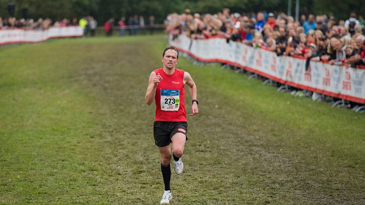 Johan Olsson på upploppet. Fotograf: Hans Berggren