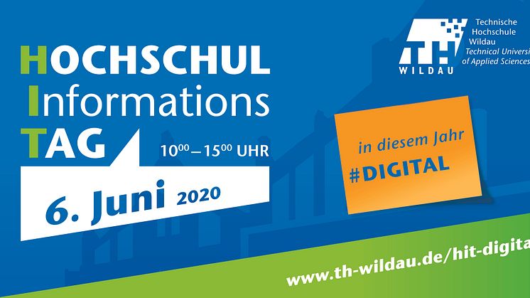 In diesem Jahr findet der Hochschulinformationstag der TH Wildau erstmals digital statt (Grafik TH Wildau)