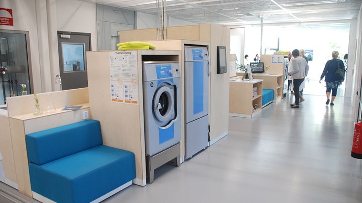 Tvättstudion i HSB Living Lab, Chalmers campus i Göteborg