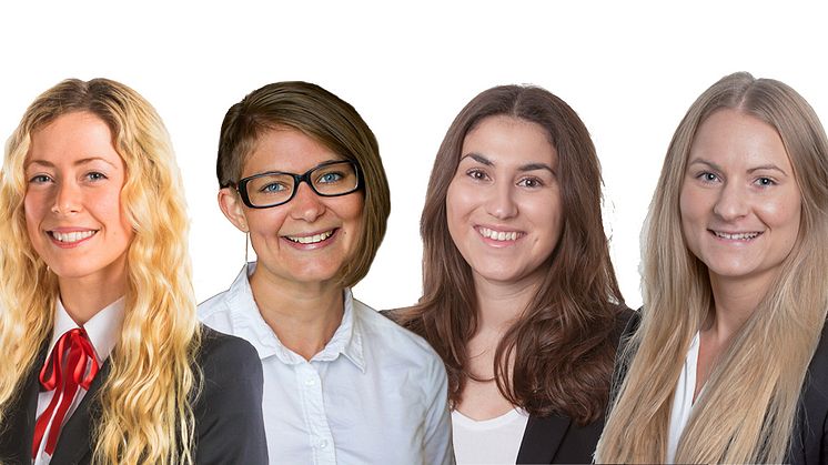 Från vänster: Robert Wigermo, Andrea Rodosi, Moa Chley Tegnelund, Amina Lönberg och Frida Thorman.