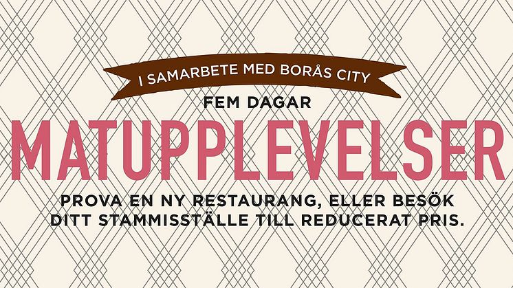 Restaurangveckan i Borås växer!