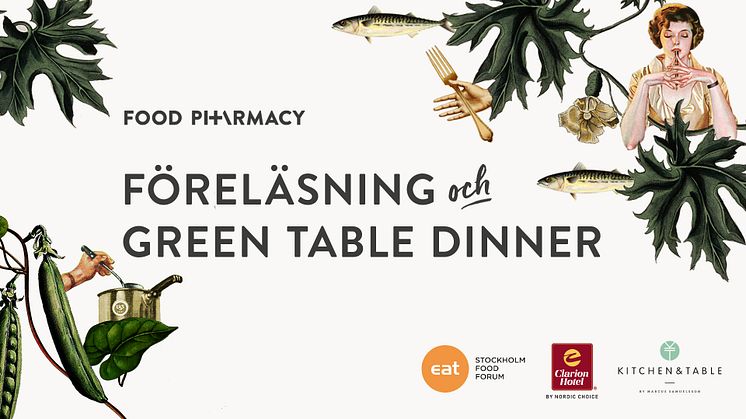 EAT FOR ALL är en föreläsning av Food Pharmacy och en middag signerad Marcus Samuelsson den 12 juni på Clarion Sign i Stockholm