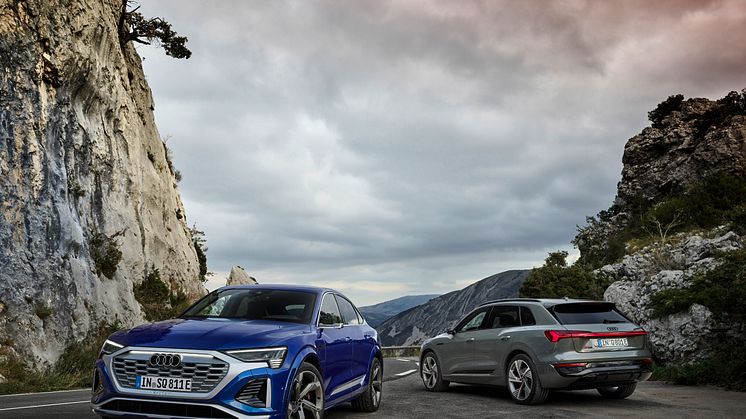 Nya Audi Q8 e-tron: Förbättrad effektivitet, längre räckvidd och förfinad design