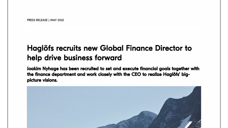 Haglöfs recruits new Global Finance Director to help drive business forward May 2022.pdf