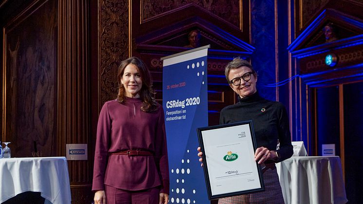 HKH Kronprinsesse Mary og Arla CMO og head of corporate social responsibility, Hanne Søndergaard