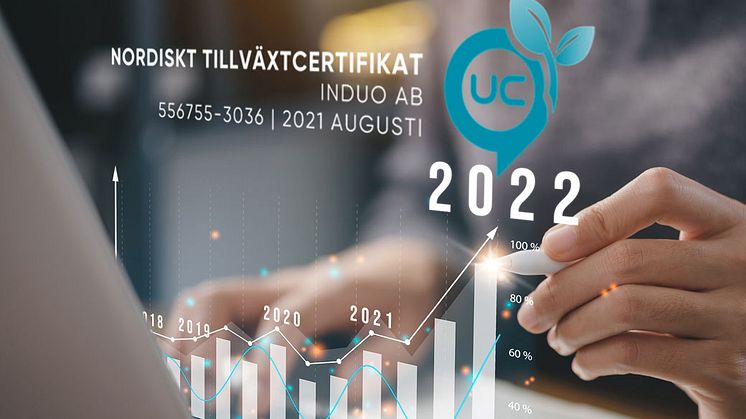 UC tilldelar Induo utmärkelsen Nordiskt Tillväxtföretag