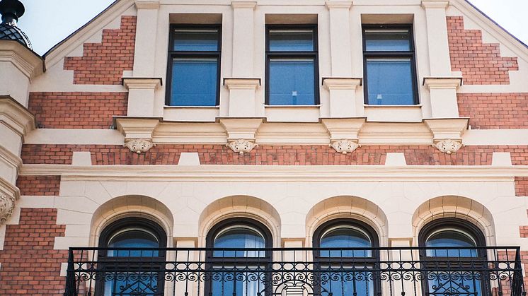 Facade renovation of historic building in Stockholm