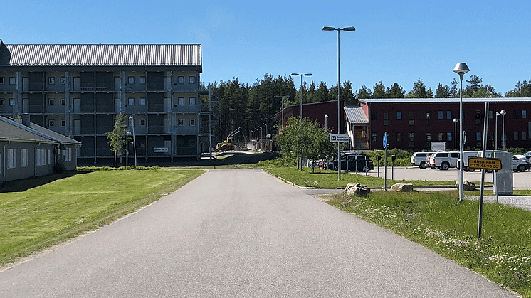 Nu skapas nya gång- och cykelvägar i närheten av universitetet på Berget.    Foto: Hanna Wimander