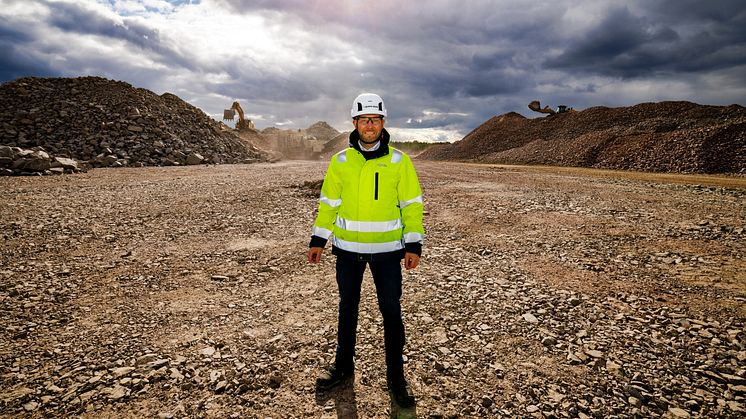 "En smått historisk dag för den gröna stålstaden Boden”, summerar Bodens kommunalråd Claes Nordmark, på plats på Boden Industrial Park. Foto: Mats Engfors, Fotographic