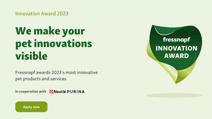 Einladung zur Preisverleihung am 13. September in Düsseldorf: Fressnapf Gruppe & PURINA vergeben begehrte „Innovation Awards“ für die innovativsten Produkte und Services rund ums Heimtier 