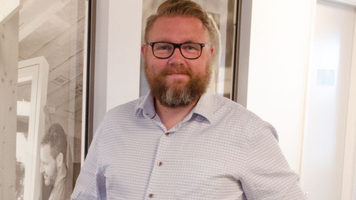 Daniel Wisarve, ny digital chef på Woody Bygghandels servicekontor i Helsingborg.