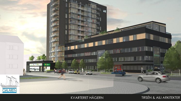 Ramirent  levererar en helhetslösning till byggandet av Kv. Hägern i Luleå 