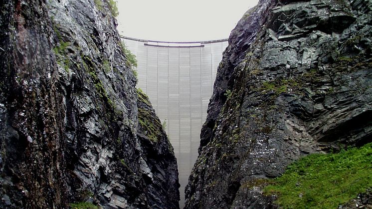 Zakariasdam var Nord-Europas høyeste betongdam da den stod ferdig på slutten av 60-talet. 