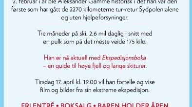 Inspirasjonskveld for alle eventyrlystne!