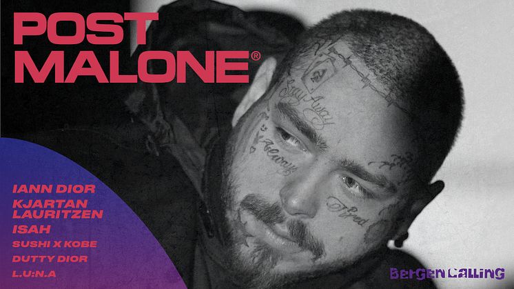 ​POST MALONE INNTAR BERGEN I 2021!