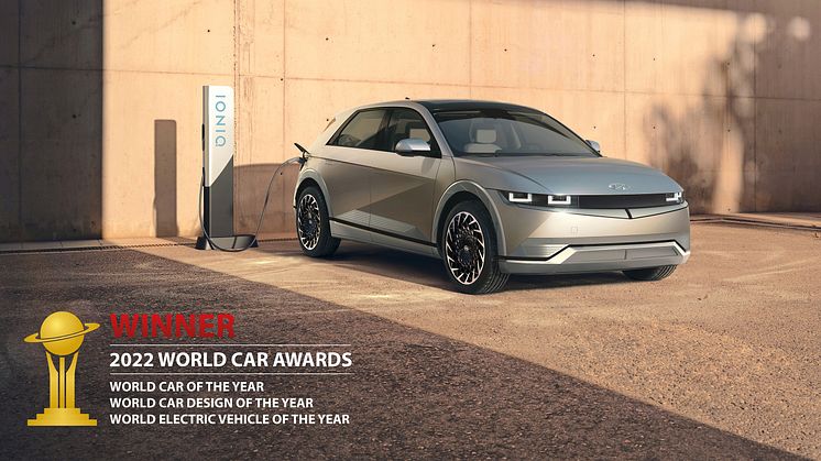 Hyundai ONIQ 5 tar hem storsegern på World Car Awards med vinst i samtliga 3 nominerade kategorier. 