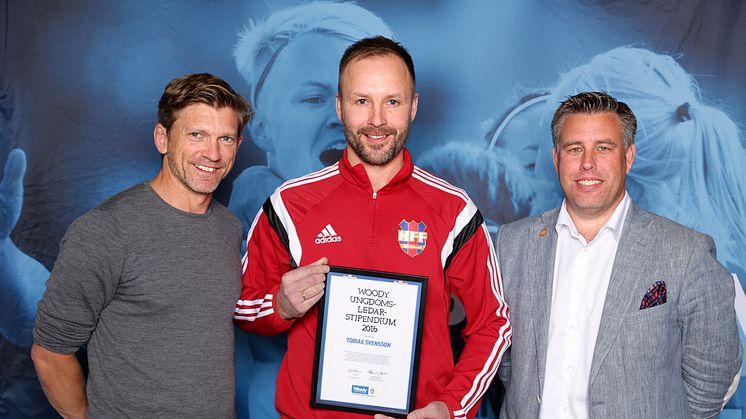 Tobias Svensson, Härnösands FF. Här tillsammans med Jesper Blomqvist och Mikael Tykesson.