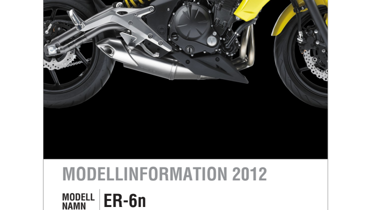 Kawasaki Modellinformation 2012 ER-6n