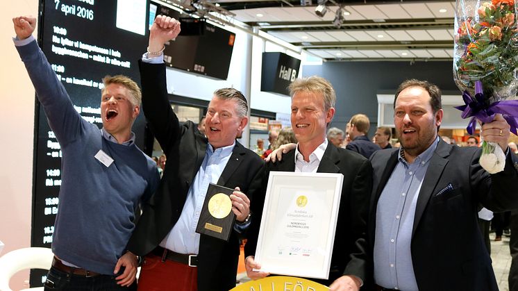 Klimatfabriken vinnare av Nordbyggs guldmedalj 2016