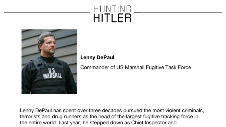 Hunting Hitler: Lenny DePaul