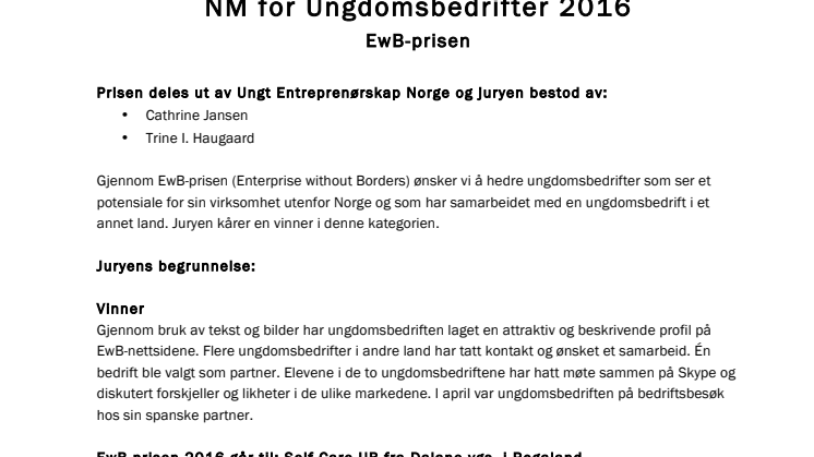 Fakta Ungt Entreprenørskap Rogaland